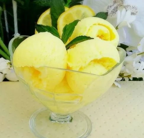 Bardakta limonlu Dondurma